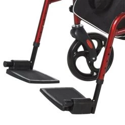 Déambulateur à roulettes 2-en-1 pliable et rembourré Homcom rouge foncé avec sac de rangement 8 Déambulateur à roulettes 2-en-1 pliable et rembourré Homcom rouge foncé avec sac de rangement -HOMCOM Soldes 2022 330936412 AlternateImage3 l