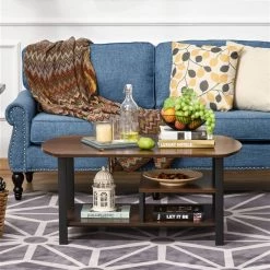 Table basse en composite brun par HomCom à 3 niveaux 8 Table basse en composite brun par HomCom à 3 niveaux -HOMCOM Soldes 2022 330936419 AlternateImage3 l