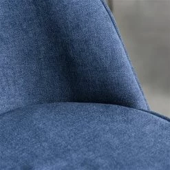 Tabourets de bar rembourrés bleus Homcom avec pattes dorées en acier, ensemble de 2 -HOMCOM Soldes 2022 330936422 AlternateImage4 l