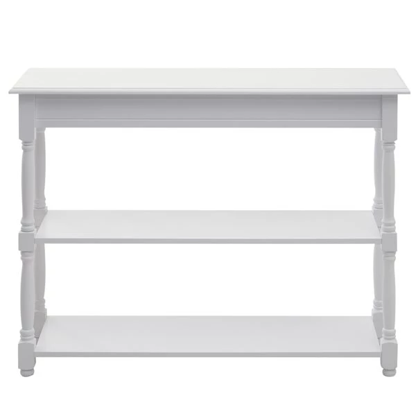 Table console moderne par HomCom en bois blanc 4 Table console moderne par HomCom en bois blanc – Image 4