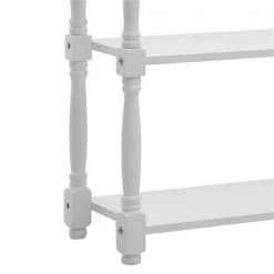 Table console moderne par HomCom en bois blanc 9 Table console moderne par HomCom en bois blanc -HOMCOM Soldes 2022 330936443 AlternateImage4 l