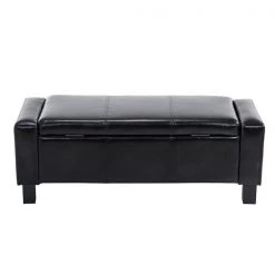 Banc de rangement HomCom moderne noir -HOMCOM Soldes 2022 330936447 AlternateImage3 l