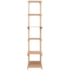 Étagère de rangement moderne à 6 niveaux Homcom de 52 po x 38 1/2 po en bambou 9 Étagère de rangement moderne à 6 niveaux Homcom de 52 po x 38 1/2 po en bambou -HOMCOM Soldes 2022 330936450 AlternateImage4 l