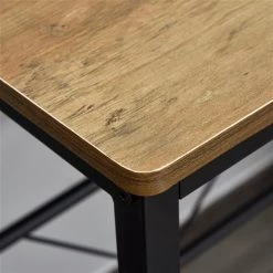 Ensemble de salle à manger noir et bois brun par HomCom avec table rectangulaire -HOMCOM Soldes 2022 330936459 AlternateImage3 l