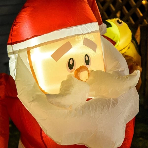 Père Noël gonflable avec DEL par HomCom de 82,75 po 5 Père Noël gonflable avec DEL par HomCom de 82,75 po – Image 5