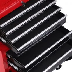 Armoire à outils 2-en-1 rouge à 6 tiroirs Homcom de 42 1/2 po x 24 1/4 po avec roulettes -HOMCOM Soldes 2022 330936496 AlternateImage3 l