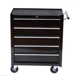 Armoire à outils noire à 5 tiroirs Homcom de 29 1/2 po x 26 3/4 po avec roulettes -HOMCOM Soldes 2022 330936497 AlternateImage3 l