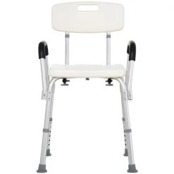 Chaise de douche autoportante de HomCom en plastique blanc, conforme à l'ADA -HOMCOM Soldes 2022 330936517 AlternateImage3 l