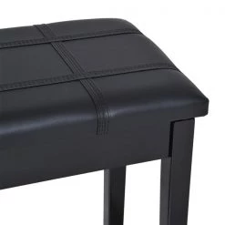 Banc de piano moderne HomCom noir pour 2 personnes avec rangement -HOMCOM Soldes 2022 330936527 AlternateImage4 l