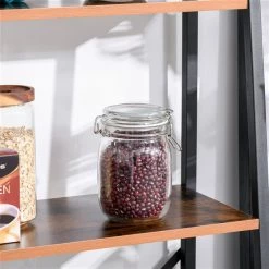 Bibliothèque de style échelle en métal et en bois antique par HomCom à 4 tablettes 8 Bibliothèque de style échelle en métal et en bois antique par HomCom à 4 tablettes -HOMCOM Soldes 2022 330936529 AlternateImage3 l