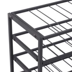 Porte-bouteilles de vin HomCom de 54 bouteilles en métal noir -HOMCOM Soldes 2022 330936557 AlternateImage3 l