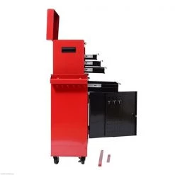 Armoire à outils 2-en-1 rouge à 5 tiroirs Homcom de 40 po x 20 1/4 po avec roulettes -HOMCOM Soldes 2022 330936560 AlternateImage3 l