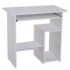 Bureau d'ordinateur moderne et contemporain HomCom blanc de 31,5 po