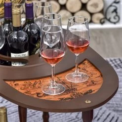 Armoire à vin HomCom de 18 bouteilles en composite brun -HOMCOM Soldes 2022 330936579 AlternateImage4 l