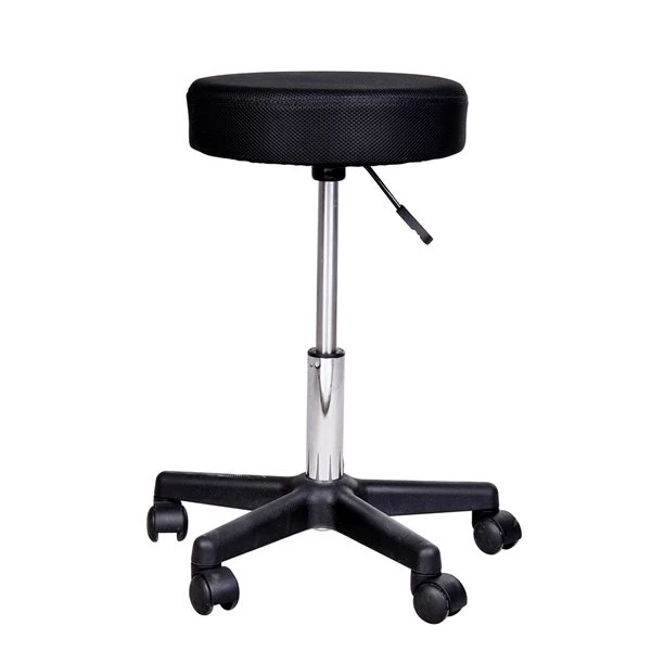 Tabouret à roulettes moderne HomCom avec housses de siège noir, rouge et blanc 5 Tabouret à roulettes moderne HomCom avec housses de siège noir, rouge et blanc – Image 5
