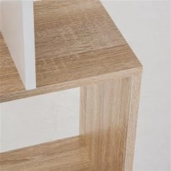 Bibliothèque en bois blanc par HomCom à 5 tablettes -HOMCOM Soldes 2022 330936609 AlternateImage4 l