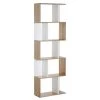 Bibliothèque en bois blanc par HomCom à 5 tablettes