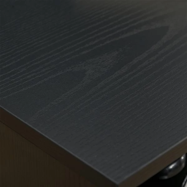 Table d'appoint Homcom avec cadre en acier et plateau en panneaux de particules, rangement inclus, noir 5 Table d'appoint Homcom avec cadre en acier et plateau en panneaux de particules, rangement inclus, noir – Image 5