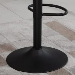 Tabouret à hauteur ajustable Homcom rembourré pivotant sans accoudoir en similicuir, gris, lot de 2 -HOMCOM Soldes 2022 330948321 AlternateImage4 l