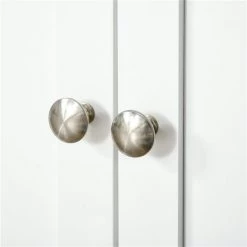 Buffet moderne Homcom en bois d'hévéa avec étagères ajustables, blanc 9 Buffet moderne Homcom en bois d'hévéa avec étagères ajustables, blanc -HOMCOM Soldes 2022 330948329 AlternateImage4 l