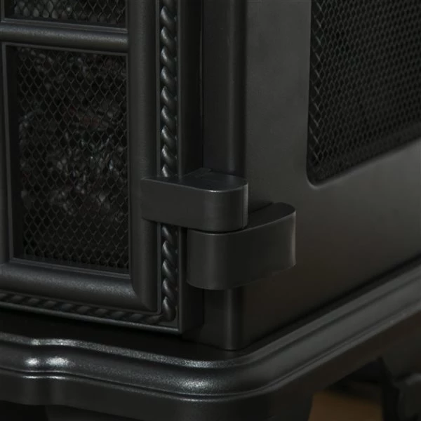 Foyer électrique autoportant HomCom noir de 25 po l. à DEL 4 Foyer électrique autoportant HomCom noir de 25 po l. à DEL – Image 4