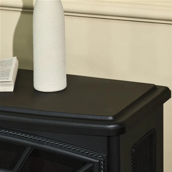 Foyer électrique autoportant HomCom noir de 25 po l. à DEL 5 Foyer électrique autoportant HomCom noir de 25 po l. à DEL – Image 5