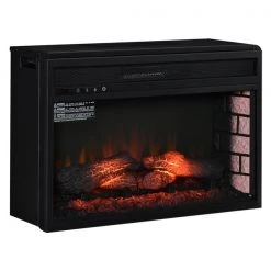 Foyer électrique HomCom noir de 27 po l. à DEL