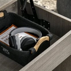 Table d'appoint Homcom en panneaux de particules avec plateau relevable et rangement dissimulé, gris 8 Table d'appoint Homcom en panneaux de particules avec plateau relevable et rangement dissimulé, gris -HOMCOM Soldes 2022 330948350 AlternateImage3 l