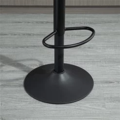 Tabouret rétro à hauteur ajustable Homcom rembourré pivotant en microfibre, brun et noir, lot de 2 -HOMCOM Soldes 2022 330948351 AlternateImage3 l