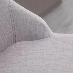 Tabouret de bar Homcom rembourré pivotant sans accoudoir avec bordure cloutée, gris clair, lot de 2 -HOMCOM Soldes 2022 330948354 AlternateImage5 l