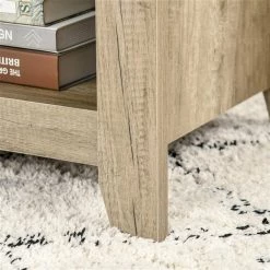 Table d'appoint Homcom en panneaux de particules avec plateau relevable et rangement dissimulé, chêne -HOMCOM Soldes 2022 330948355 AlternateImage3 l