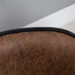 Tabouret à hauteur ajustable Homcom rembourré pivotant sans accoudoir en similicuir, brun, lot de 2 -HOMCOM Soldes 2022 330948359 AlternateImage3 l