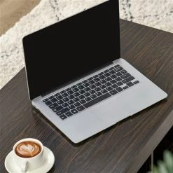 Table d'appoint Homcom en panneaux de particules avec plateau relevable et rangement dissimulé, espresso -HOMCOM Soldes 2022 330948360 AlternateImage4 l