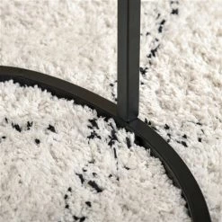 Tables d'appoint gigognes Homcom avec plateau en verre tempéré et structure de métal noir, ens. de 2 7 Tables d'appoint gigognes Homcom avec plateau en verre tempéré et structure de métal noir, ens. de 2 -HOMCOM Soldes 2022 330948366 AlternateImage4 l