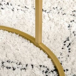 Tables d'appoint gigognes Homcom avec plateau en verre tempéré et structure de métal or, ens. de 2 7 Tables d'appoint gigognes Homcom avec plateau en verre tempéré et structure de métal or, ens. de 2 -HOMCOM Soldes 2022 330948375 AlternateImage4 l