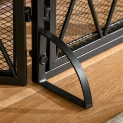 Pare-étincelles plat HomCom en acier noir à 3 panneaux et 2 portes de 47,25 po 8 Pare-étincelles plat HomCom en acier noir à 3 panneaux et 2 portes de 47,25 po -HOMCOM Soldes 2022 330948382 AlternateImage3 l