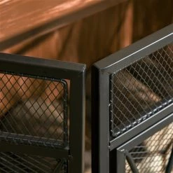 Pare-étincelles plat HomCom en acier noir à 3 panneaux et 2 portes de 47,25 po 9 Pare-étincelles plat HomCom en acier noir à 3 panneaux et 2 portes de 47,25 po -HOMCOM Soldes 2022 330948382 AlternateImage4 l