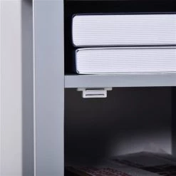 Table d'appoint rectangulaire Homcom à 3 étages en bois avec tablettes ajustables, gris 8 Table d'appoint rectangulaire Homcom à 3 étages en bois avec tablettes ajustables, gris -HOMCOM Soldes 2022 330948383 AlternateImage3 l