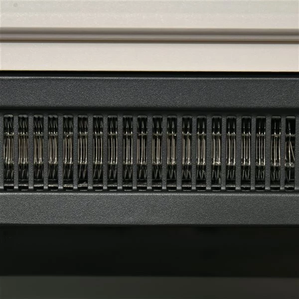 Foyer électrique HomCom blanc de 31 po l. à DEL 4 Foyer électrique HomCom blanc de 31 po l. à DEL – Image 4