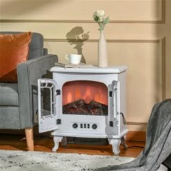 Foyer électrique HomCom blanc de 20 po l. à DEL 8 Foyer électrique HomCom blanc de 20 po l. à DEL -HOMCOM Soldes 2022 330948392 AlternateImage3 l