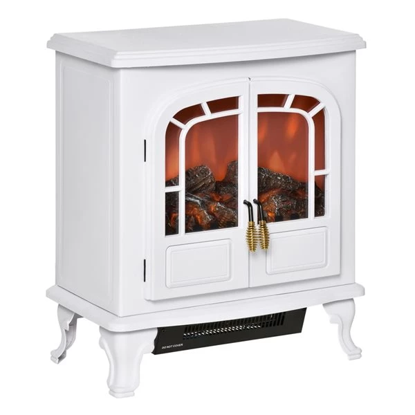 Foyer électrique HomCom blanc de 20 po l. à DEL 1 Foyer électrique HomCom blanc de 20 po l. à DEL