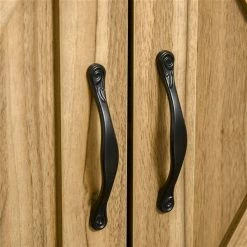 Buffet avec portes de grange Homcom campagnard en MDF, brun 9 Buffet avec portes de grange Homcom campagnard en MDF, brun -HOMCOM Soldes 2022 330948398 AlternateImage4 l