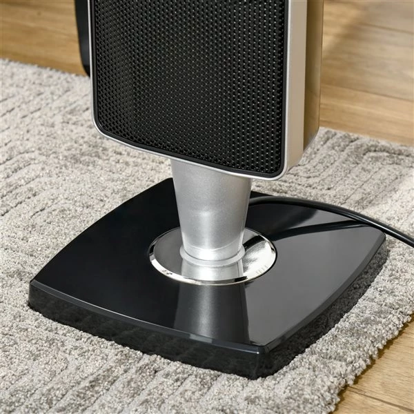 Radiateur électrique vertical HomCom intérieur en céramique noir de 1500 watts, télécommande incluse 4 Radiateur électrique vertical HomCom intérieur en céramique noir de 1500 watts, télécommande incluse – Image 4