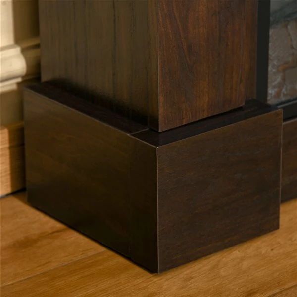 Foyer électrique HomCom brun de 31,75 po l. à DEL 5 Foyer électrique HomCom brun de 31,75 po l. à DEL – Image 5