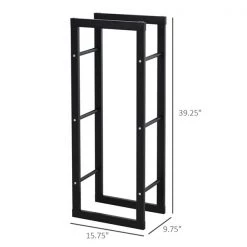 Porte-bûches HomCom de 16 po avec poignées, noir -HOMCOM Soldes 2022 330951184 AlternateImage2 l