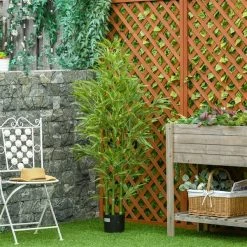 Bambou artificiel HomCom de 59 po en pot, vert -HOMCOM Soldes 2022 330951189 AlternateImage3 l