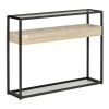 Table console moderne HomCom en verre trempé