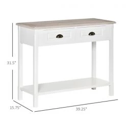 Table console moderne HomCom en panneaux MDF -HOMCOM Soldes 2022 330951196 AlternateImage2 l