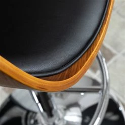 Tabouret de bar HomCom rembourré et pivotant de grande taille avec repose-pieds, noir et noyer 9 Tabouret de bar HomCom rembourré et pivotant de grande taille avec repose-pieds, noir et noyer -HOMCOM Soldes 2022 330951198 AlternateImage5 l