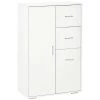 Armoire de rangement à 2 tiroirs HomCom de 27 1/2 po x 43 1/4 po en panneau de particules blanc